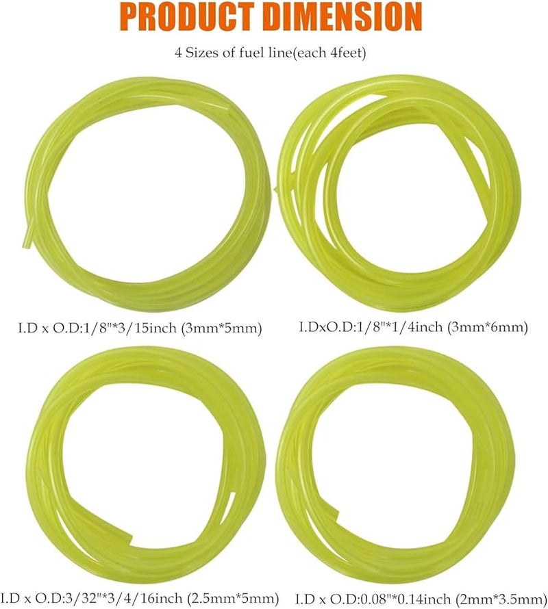 4 Feet Fuel Line Hose With Filter And Primer Bulb For Stihl Chainsaw Zama 0058001 - Image 3